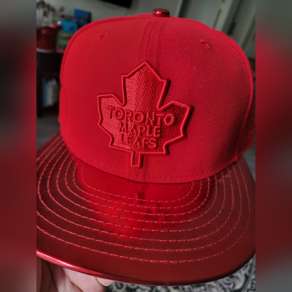 New Era Red Toronto Maple Leafs Hat 7 ¼